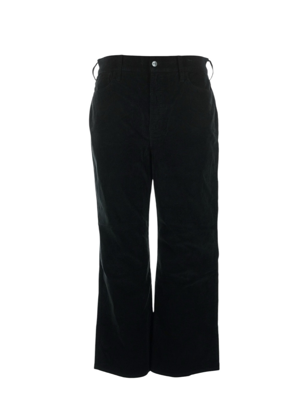J. Crew Slim Wide Pant in Corduroy Size 33 Black Workwear Teacher office NWT